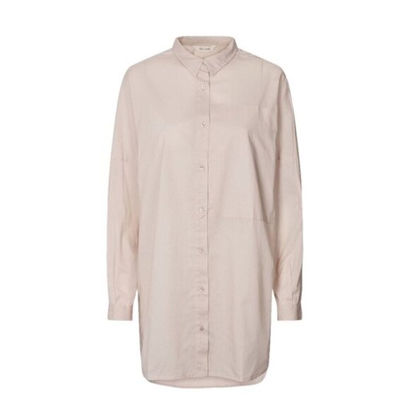 Gai + Lisva Annie shirt Pink Oversized Tunic Organic Cotton Lagenlook Size 40 - Picture 1 of 12